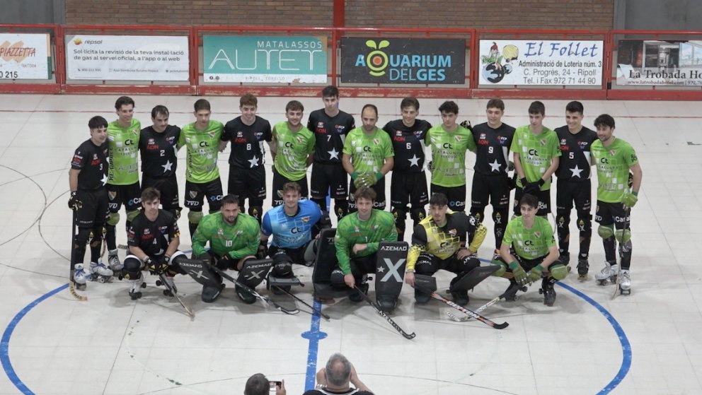 L'HC Ripoll disputa un partit amb la selecció catalana per acomiadar Jaume Farrés